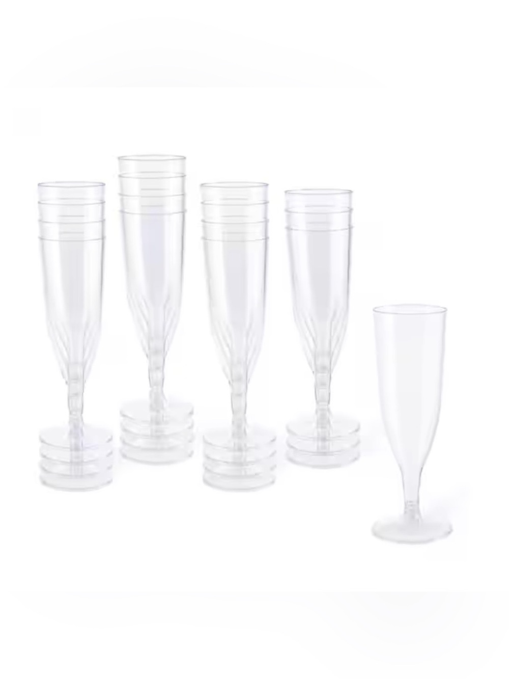 Plastic Champagne Flutes